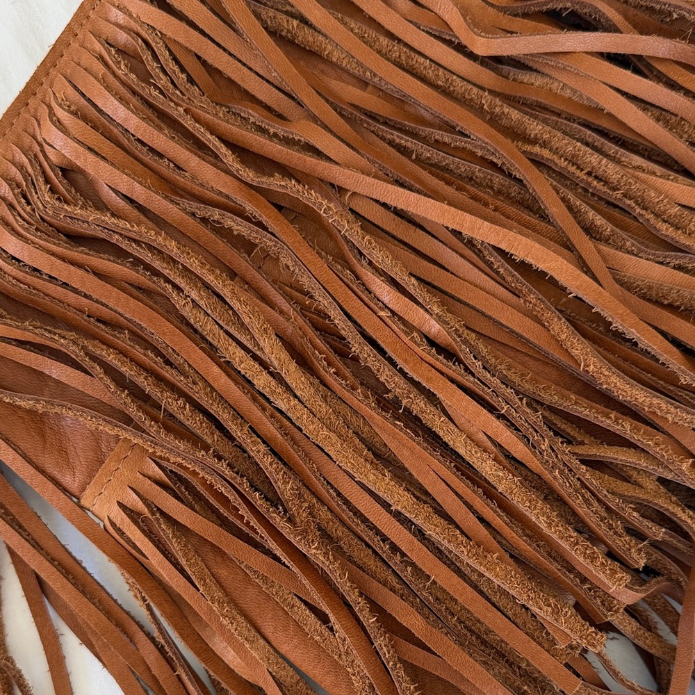 McFadin Brown Fringe Crossbody Bag - Picture 3 of 9
